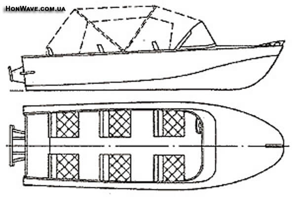схема моторной лодки казанка-2м