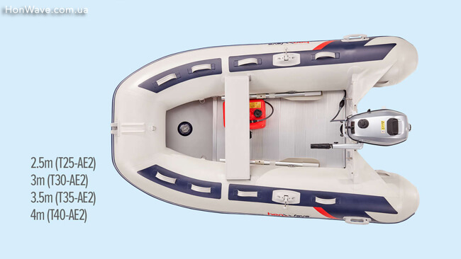 надувные лодки HonWave с алюминиевымн дном
